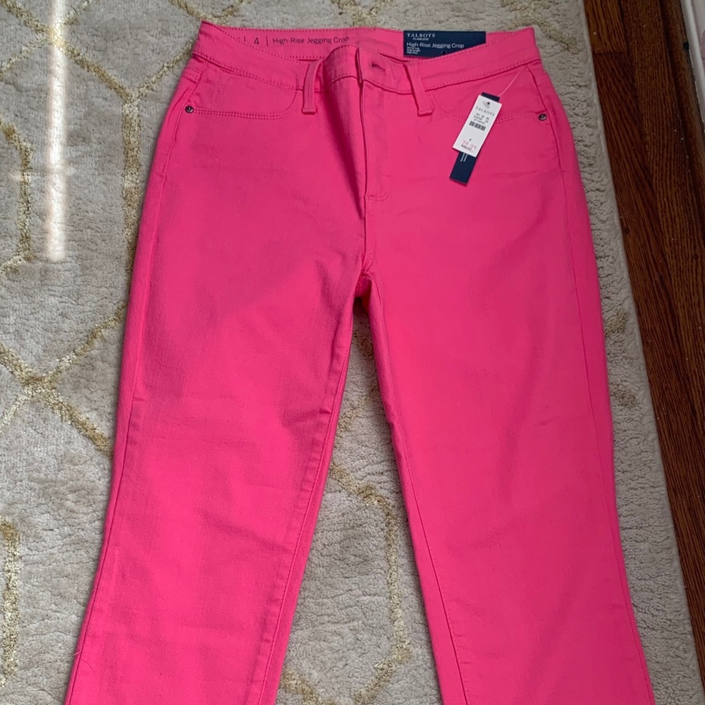 Talbots pink Capri brand new with tags pants